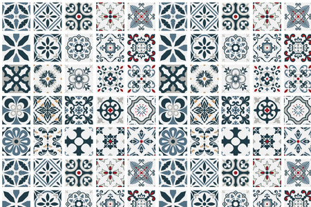 Toilettenrückwand Patchwork