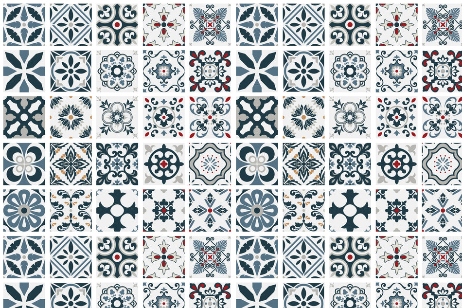 Toilettenrückwand Patchwork