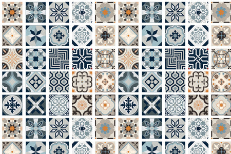 Toilettenrückwand Patchwork