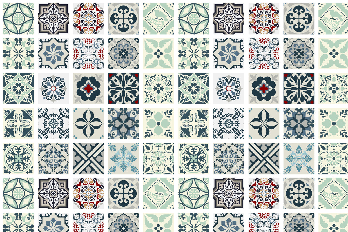 Toilettenrückwand Patchwork