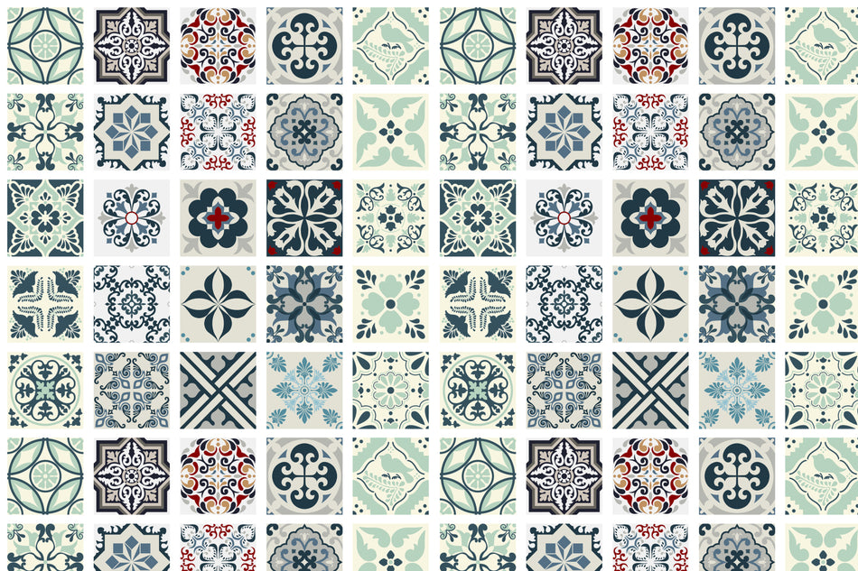Toilettenrückwand Patchwork