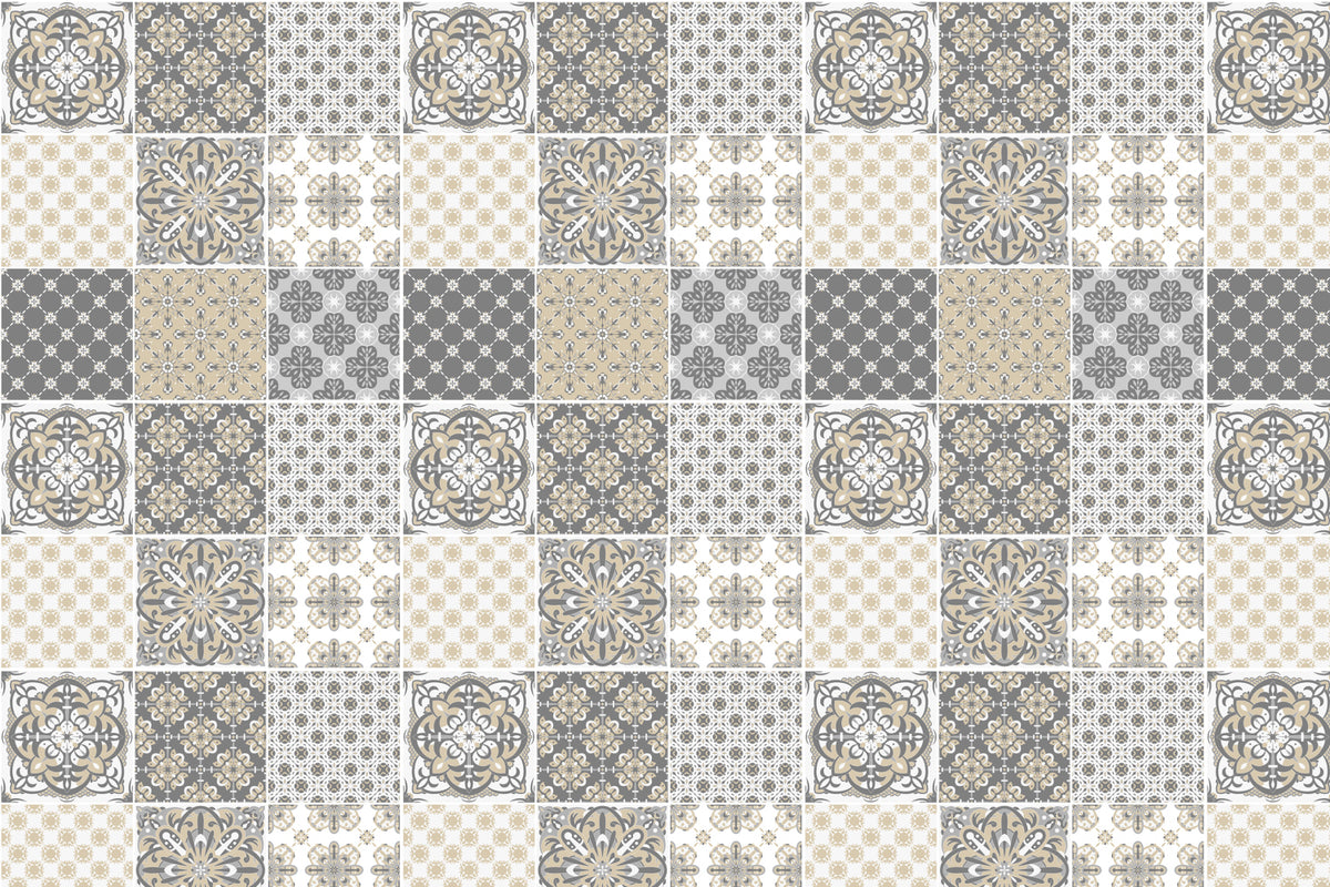 Toilettenrückwand Patchwork