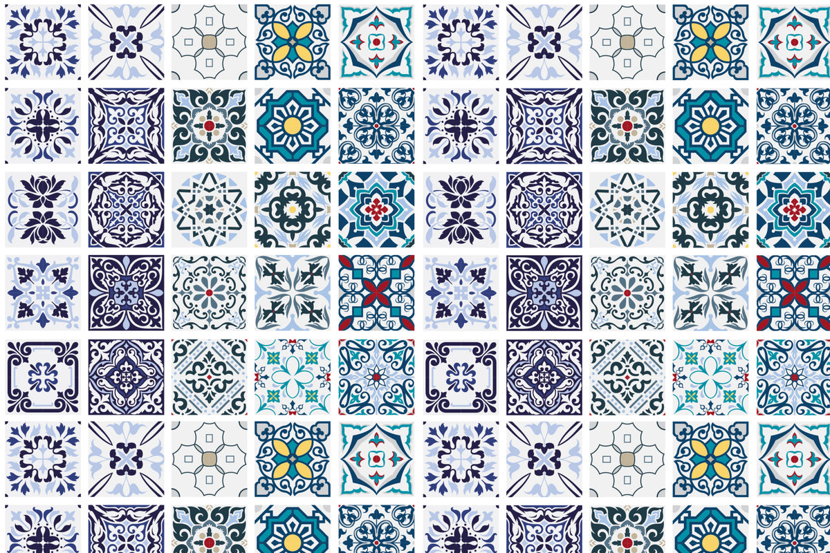 Toilettenrückwand Patchwork