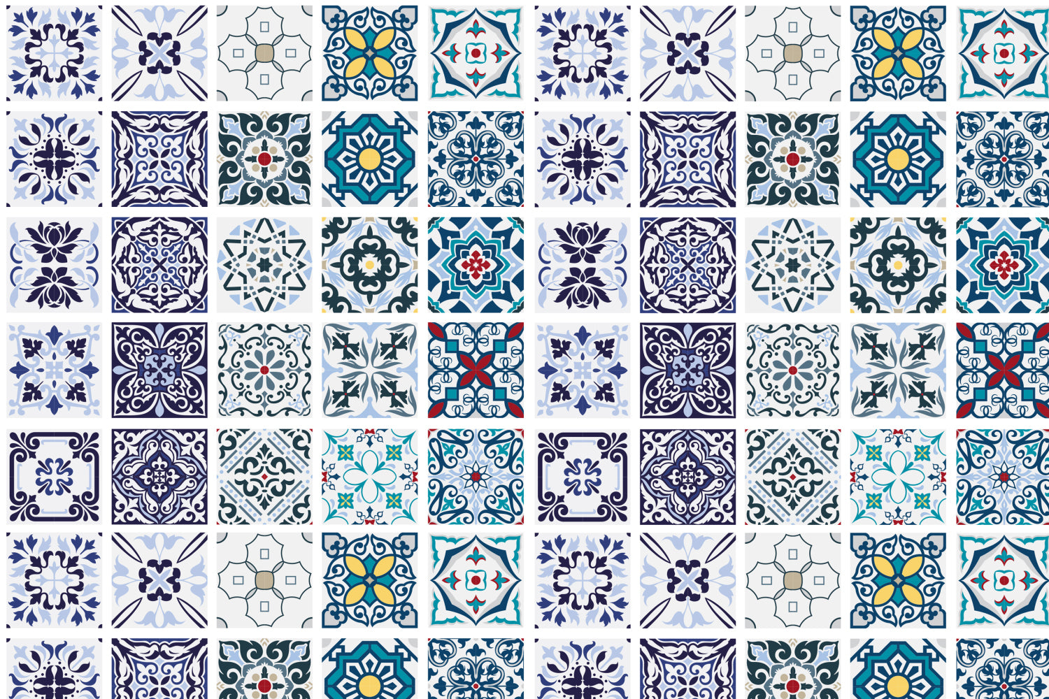 Toilettenrückwand Patchwork
