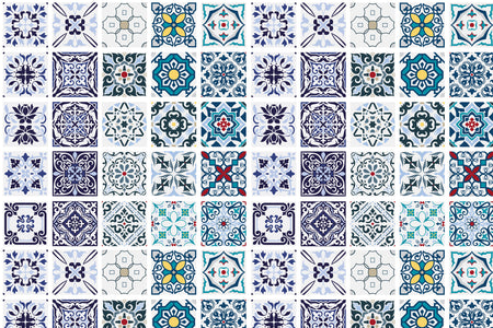 Toilettenrückwand Patchwork