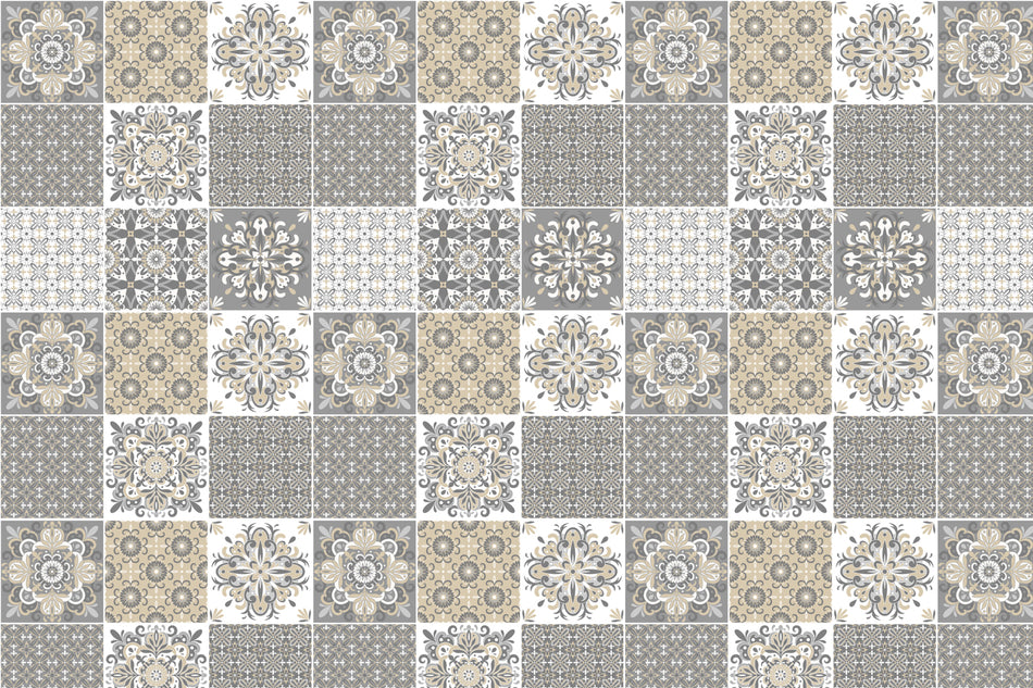 Toilettenrückwand Patchwork