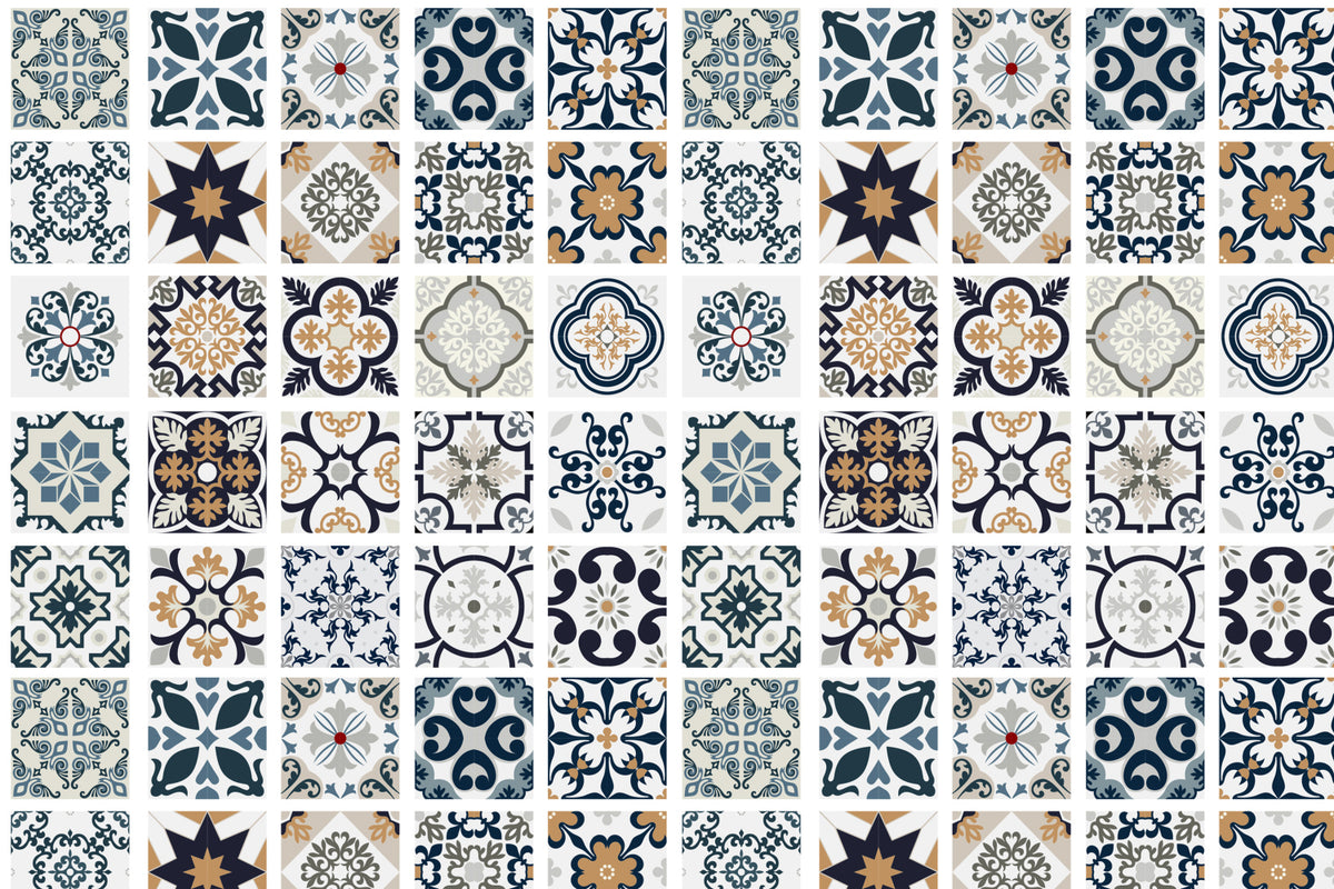 Toilettenrückwand Patchwork