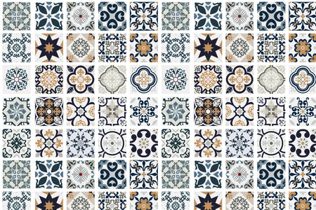 Toilettenrückwand Patchwork