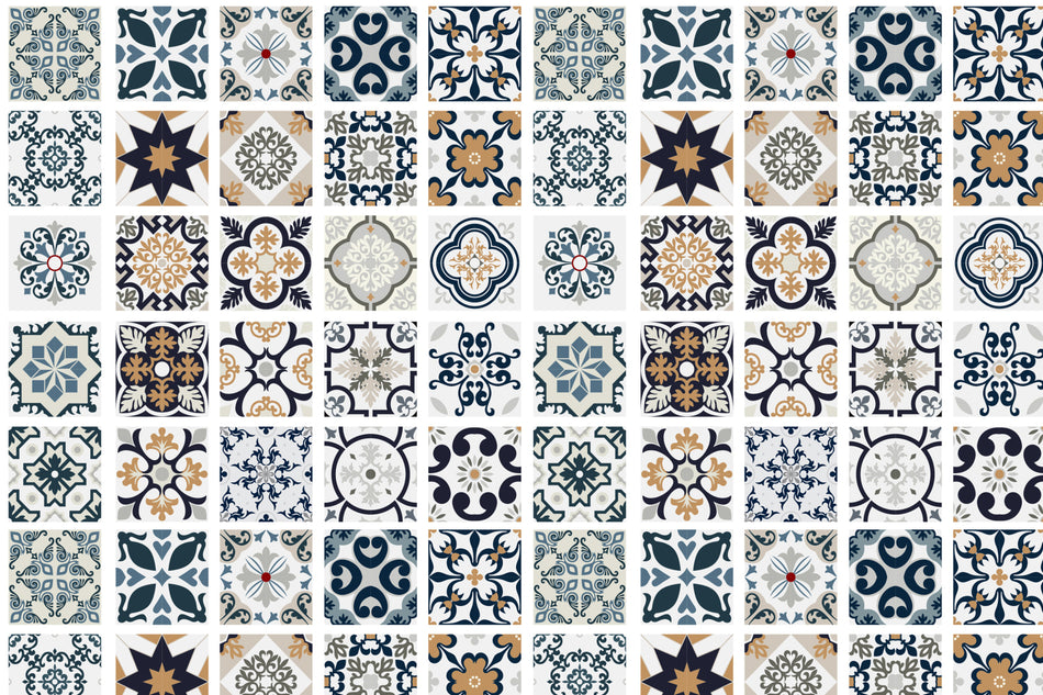 Toilettenrückwand Patchwork