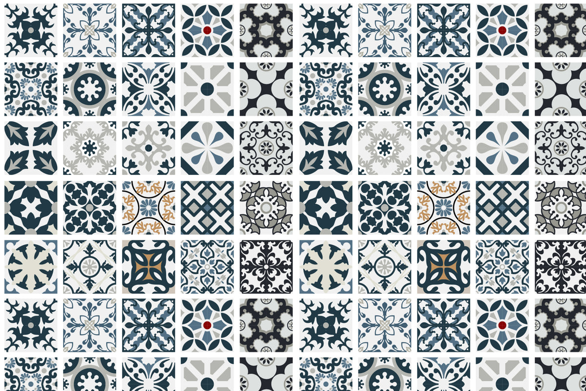 Toilettenrückwand Patchwork