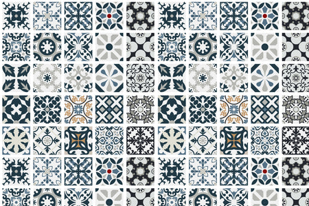 Toilettenrückwand Patchwork