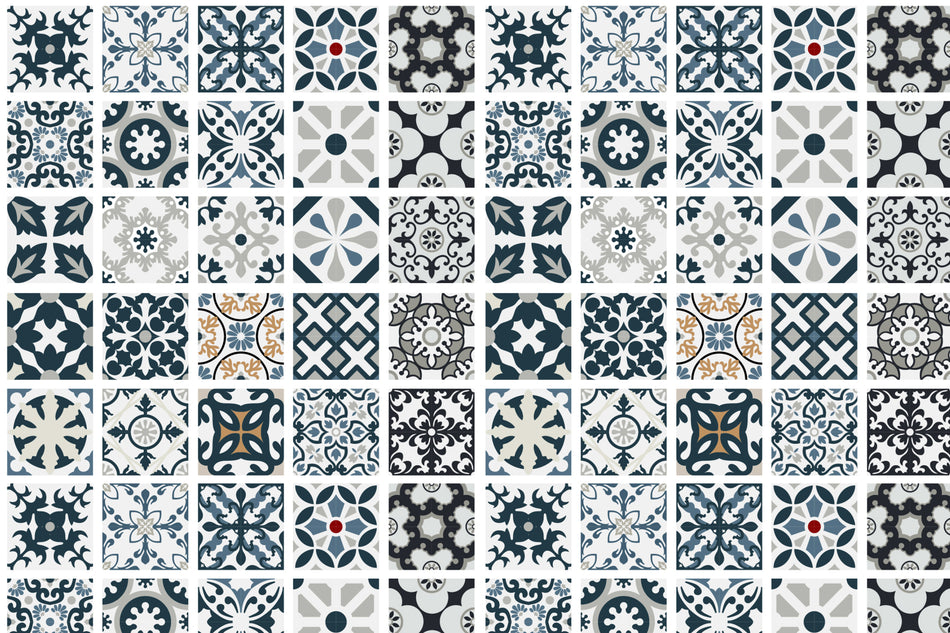 Toilettenrückwand Patchwork