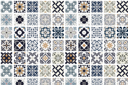 Toilettenrückwand Patchwork