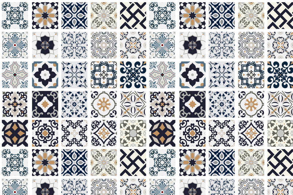 Toilettenrückwand Patchwork