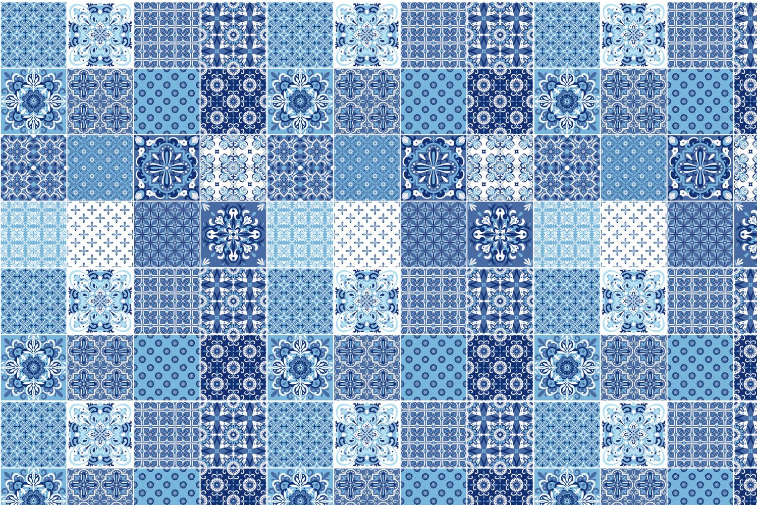 Toilettenrückwand Patchwork