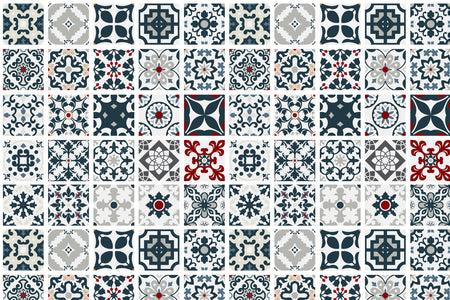 Toilettenrückwand Patchwork