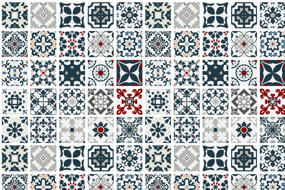 Toilettenrückwand Patchwork