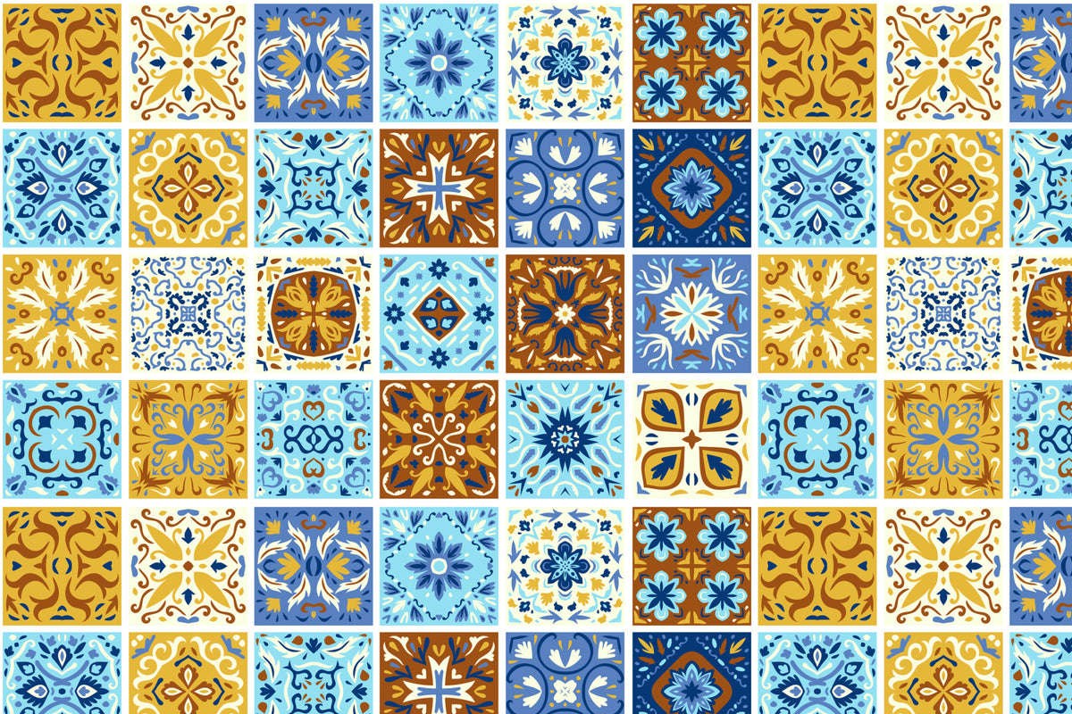 Toilettenrückwand Patchwork