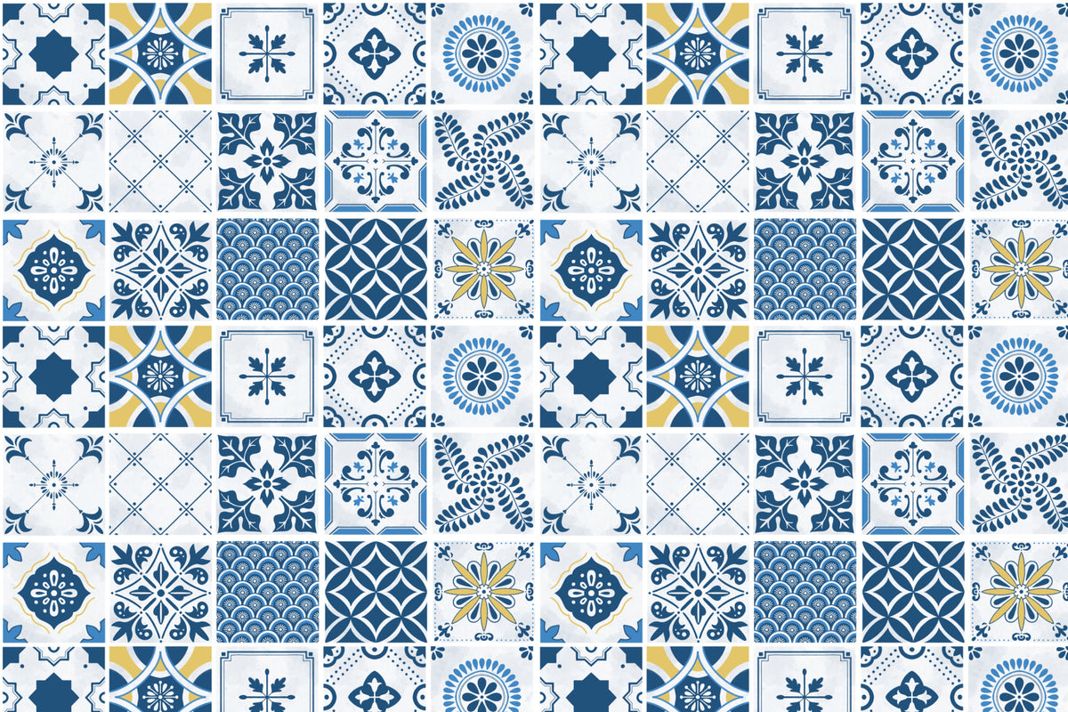 Toilettenrückwand Patchwork