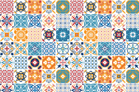 Toilettenrückwand Patchwork