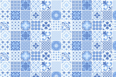 Toilettenrückwand Patchwork