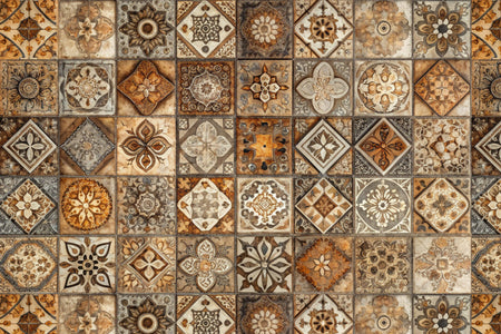 Toilettenrückwand Patchwork