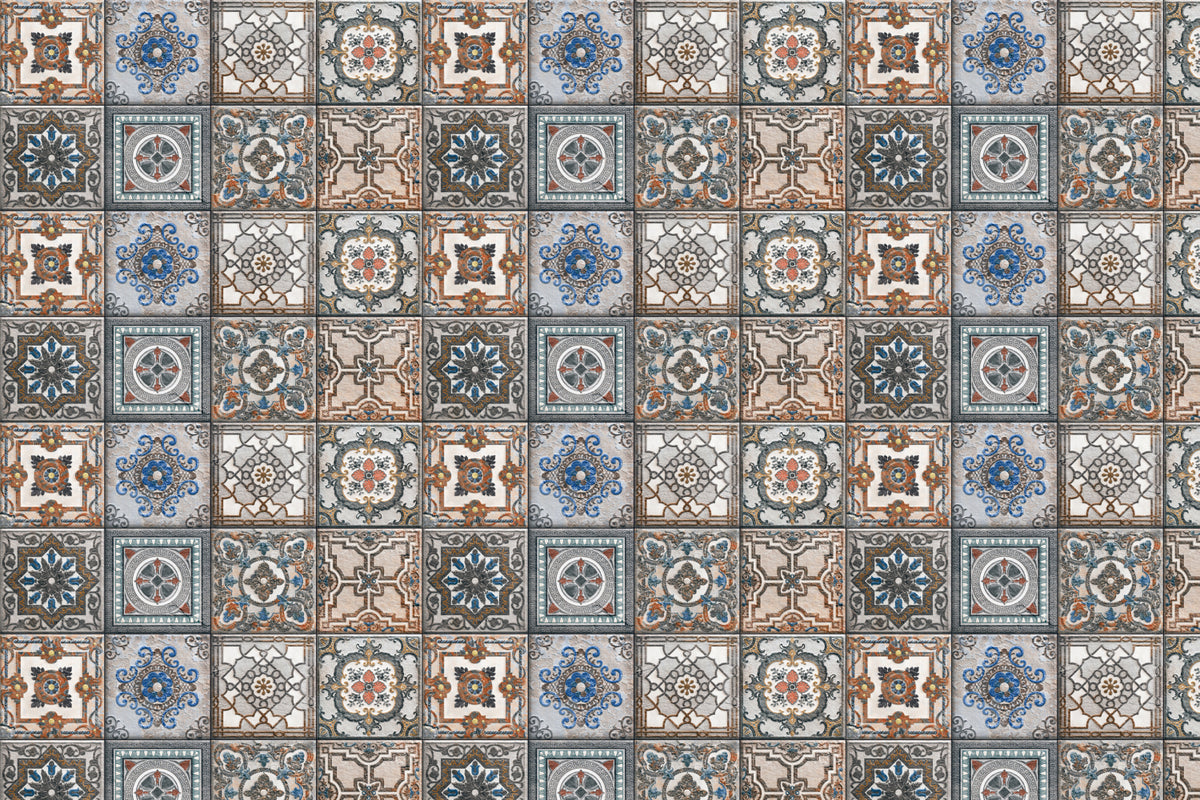 Toilettenrückwand Patchwork