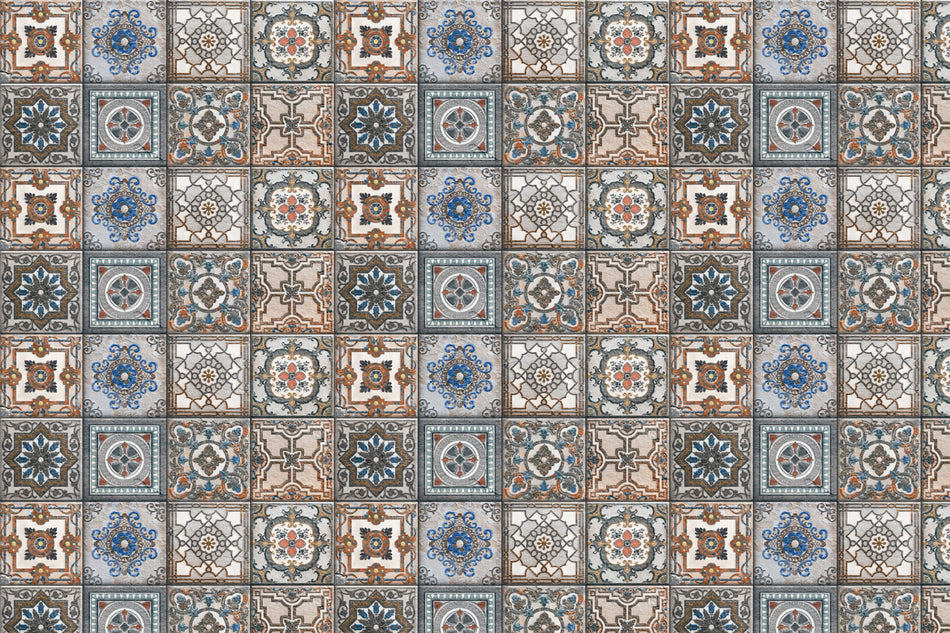 Toilettenrückwand Patchwork