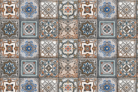 Toilettenrückwand Patchwork