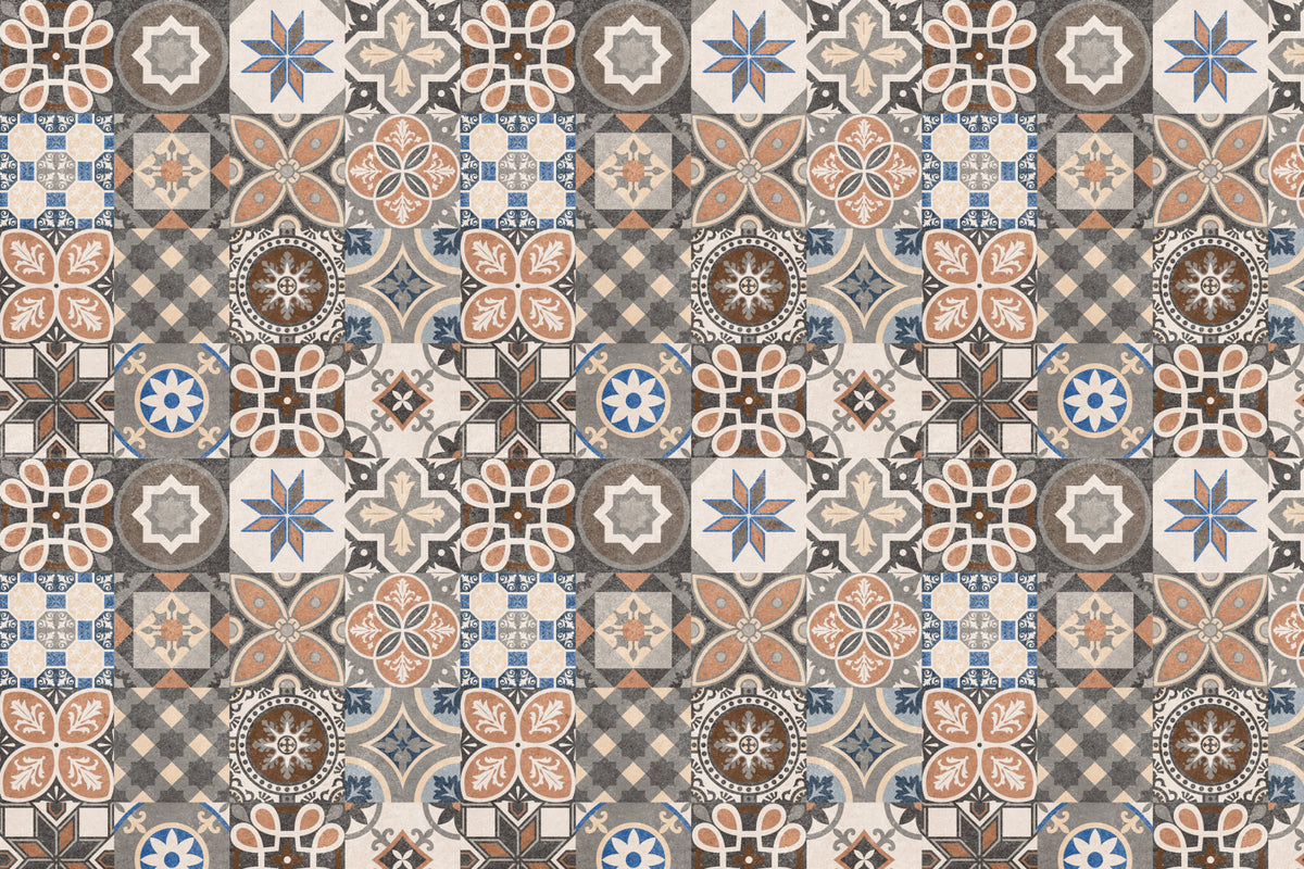 Toilettenrückwand Patchwork