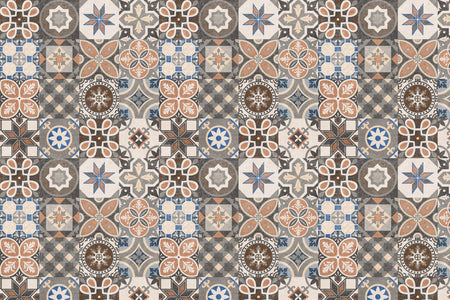 Toilettenrückwand Patchwork
