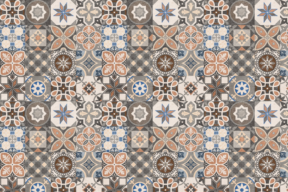 Toilettenrückwand Patchwork