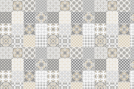 Toilettenrückwand Patchwork