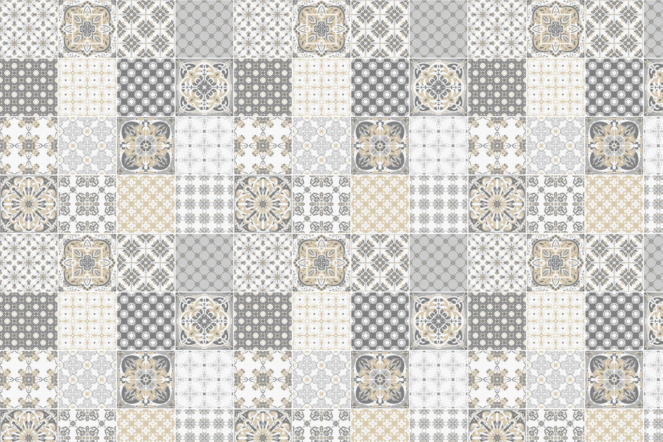 Toilettenrückwand Patchwork