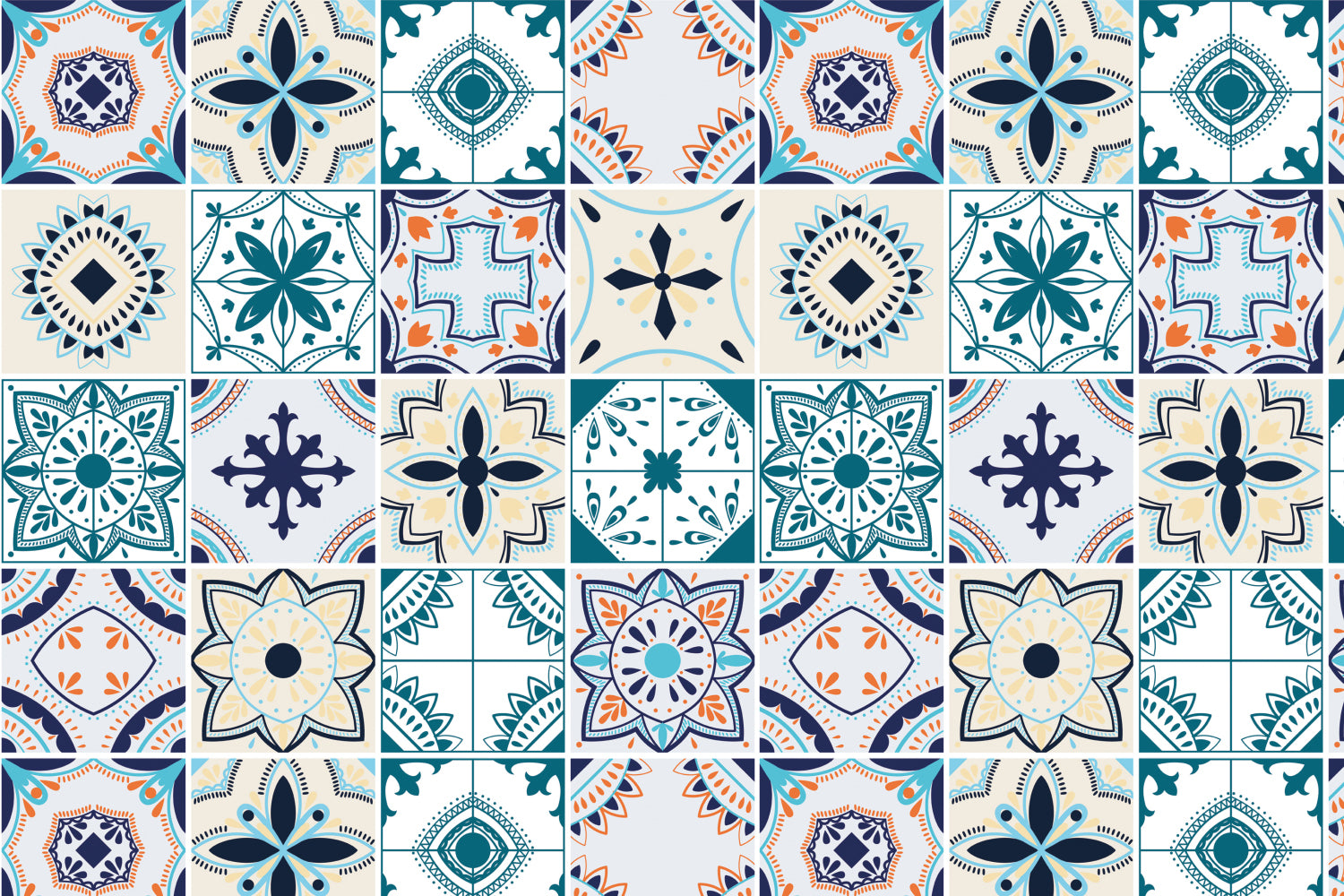 Toilettenrückwand Patchwork