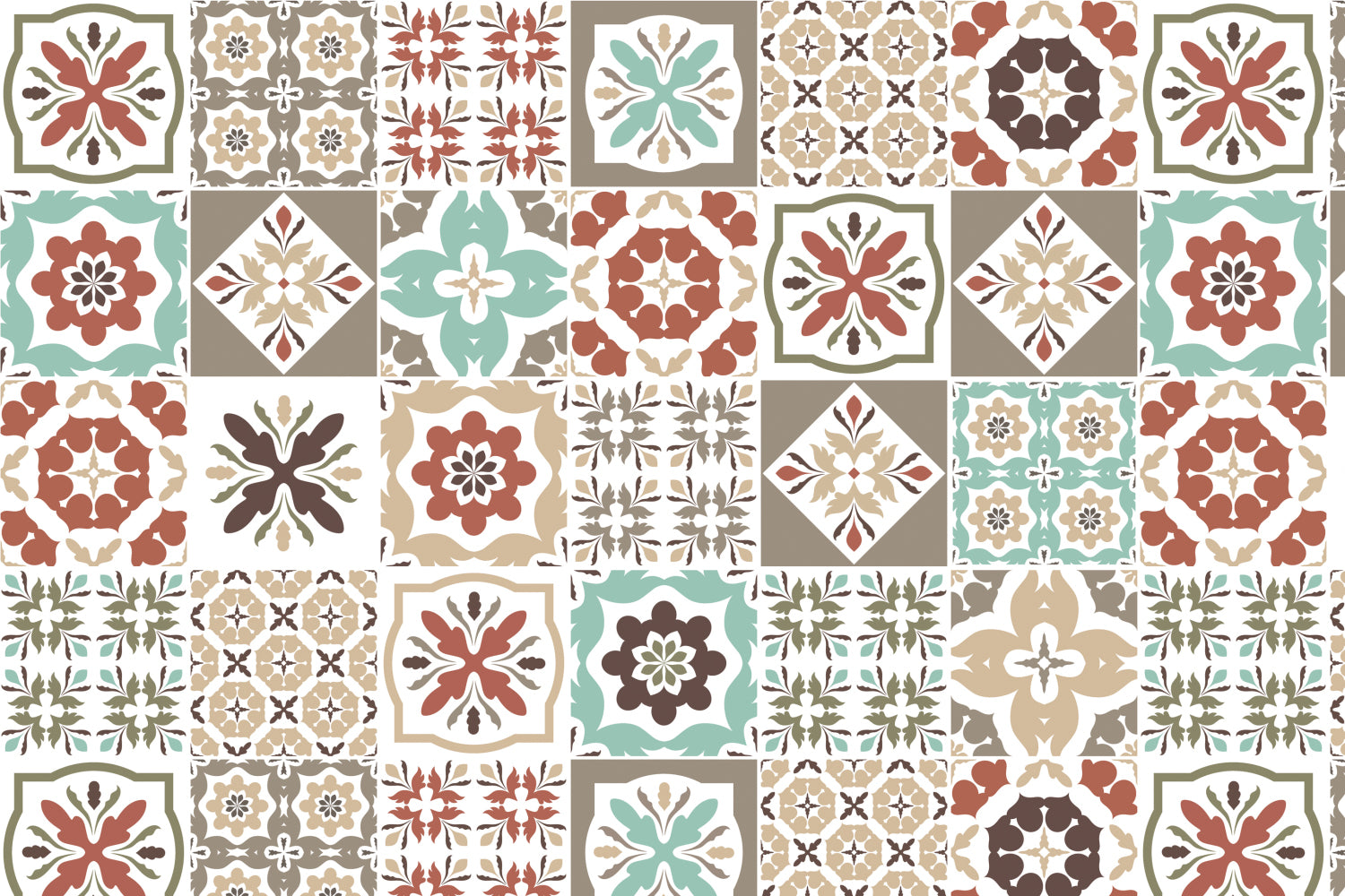 Toilettenrückwand Patchwork