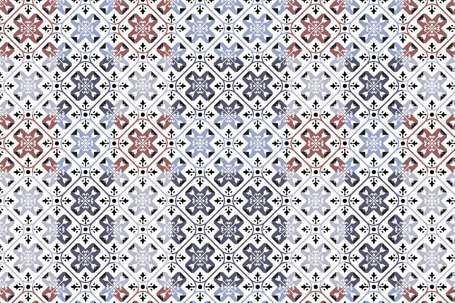 Toilettenrückwand Patchwork