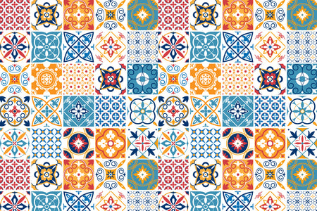 Toilettenrückwand Patchwork