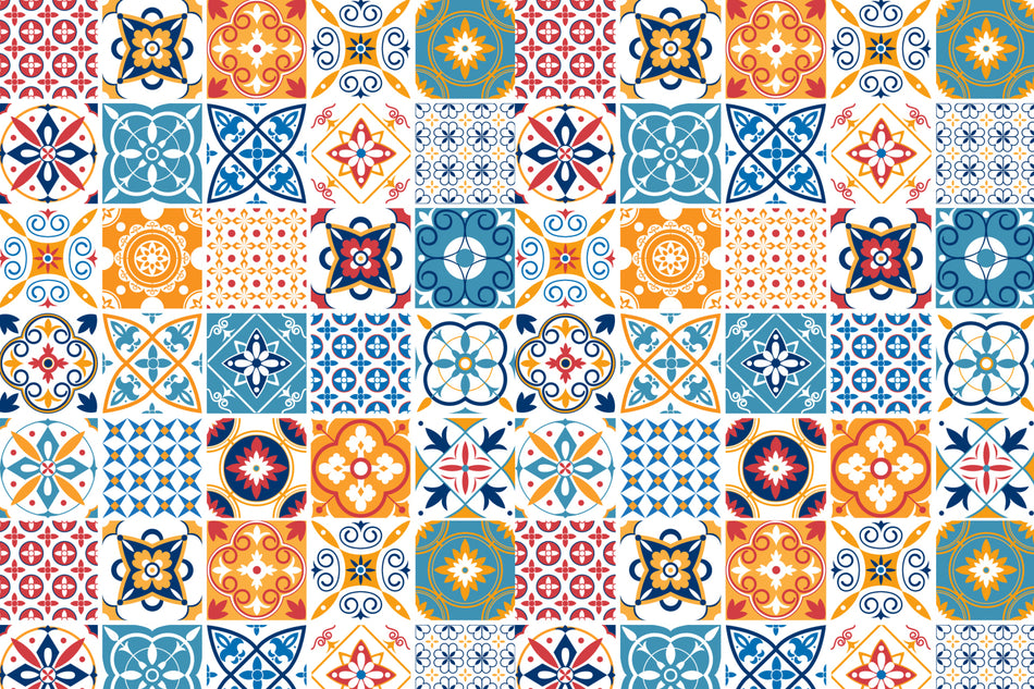 Toilettenrückwand Patchwork