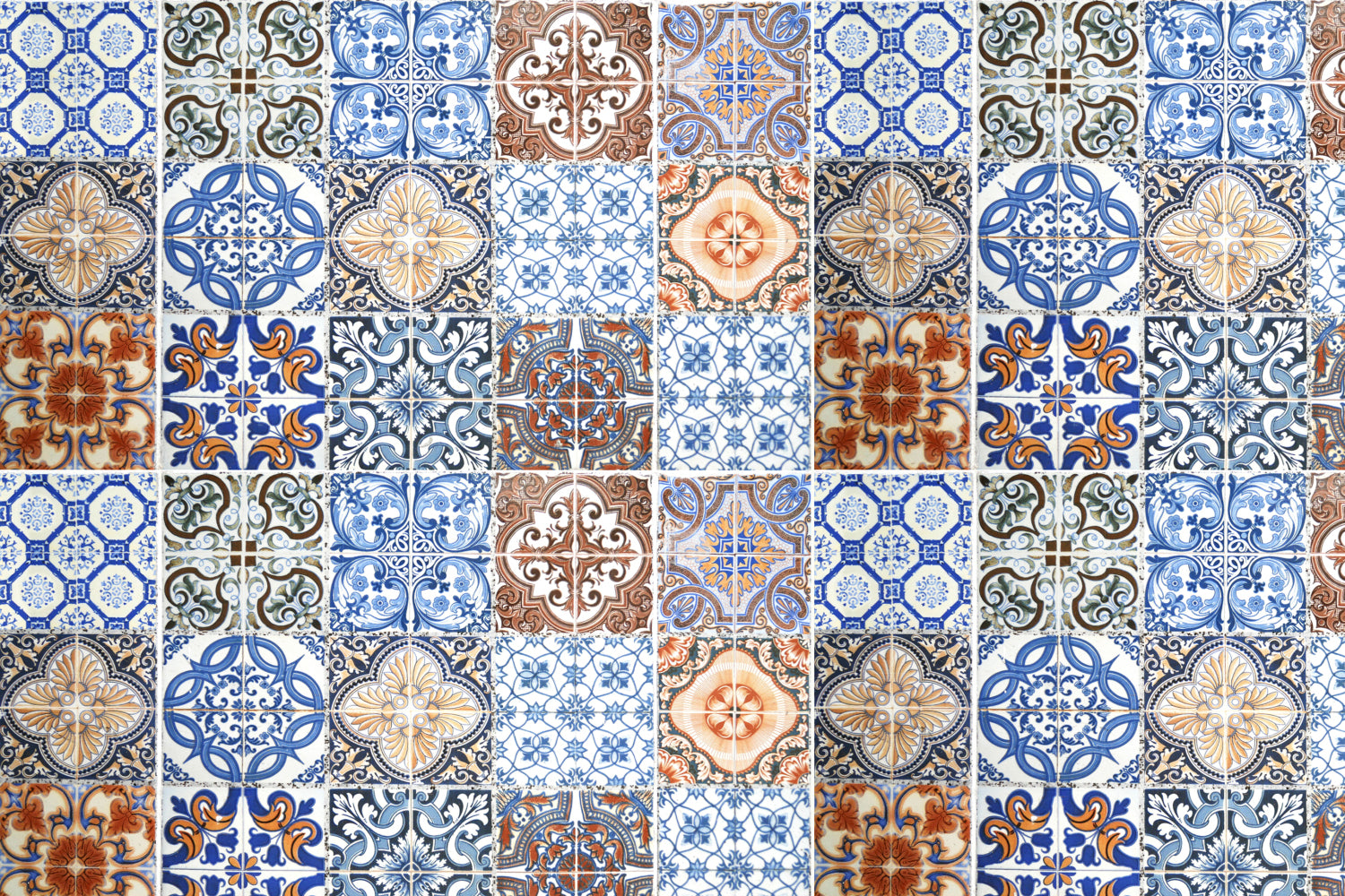 Toilettenrückwand Patchwork