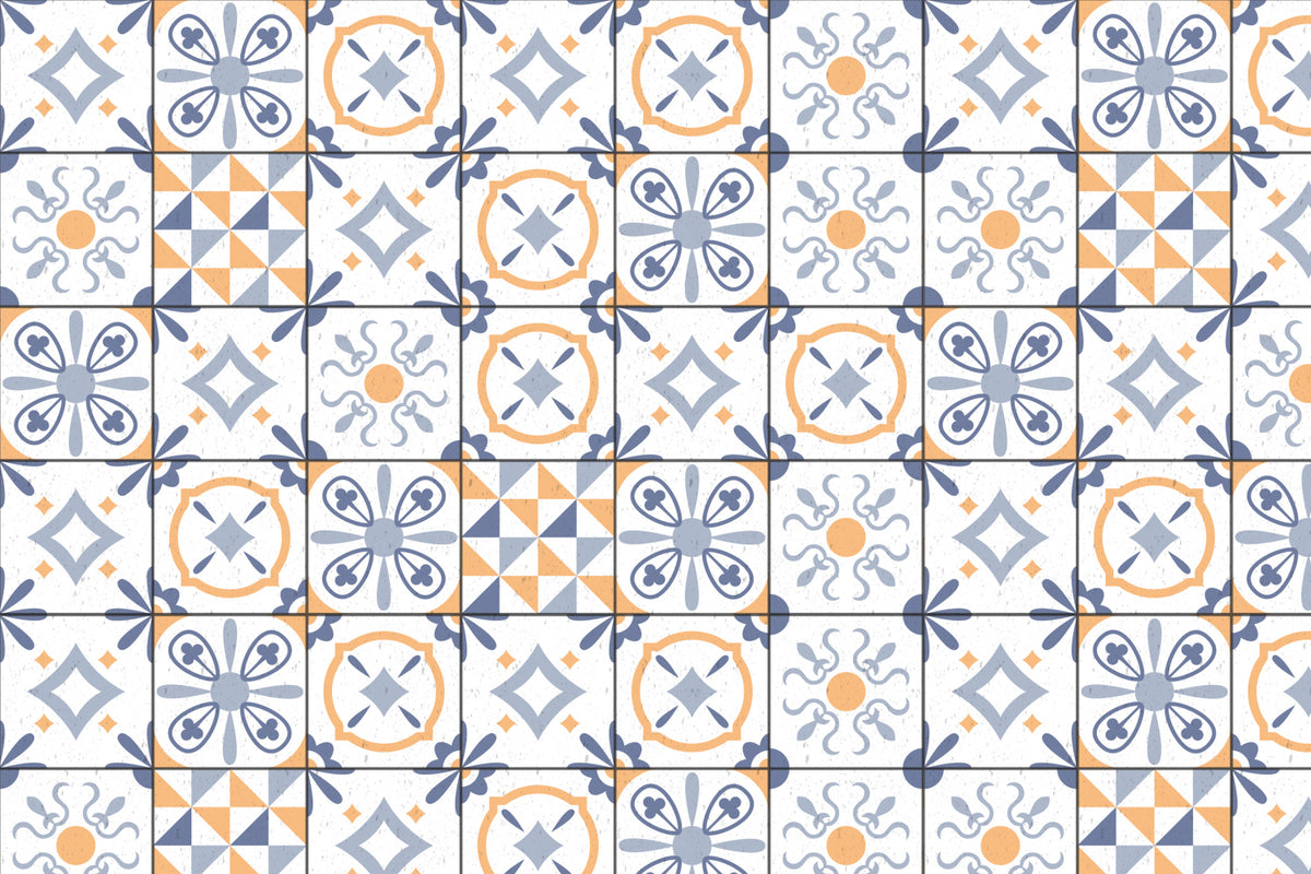 Toilettenrückwand Patchwork
