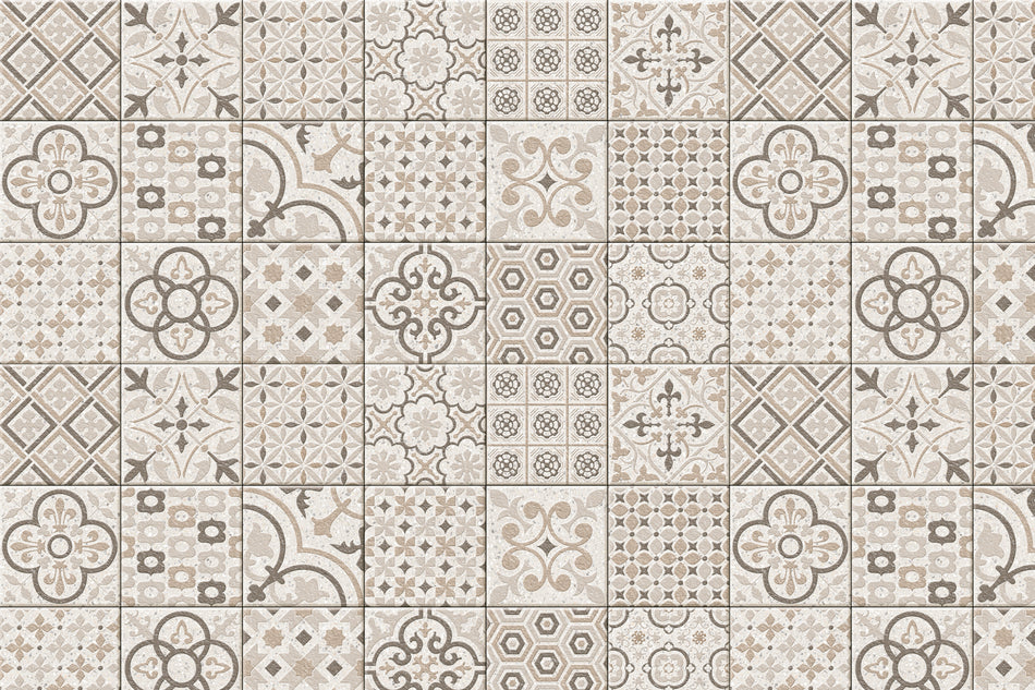 Toilettenrückwand Patchwork