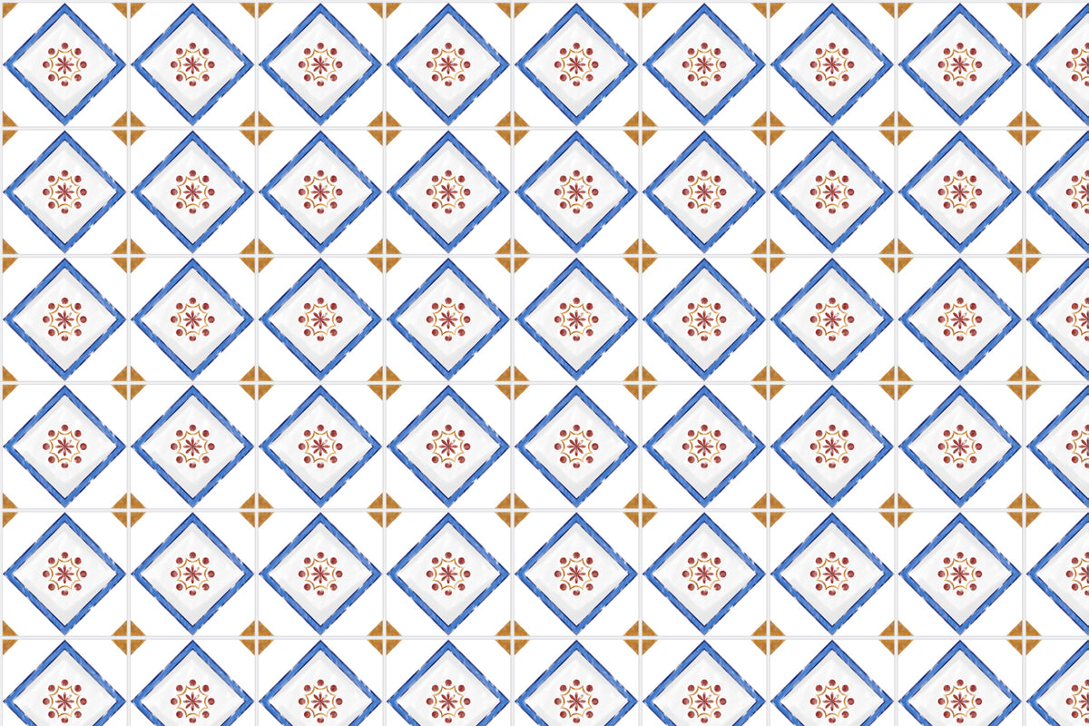 Toilettenrückwand Patchwork