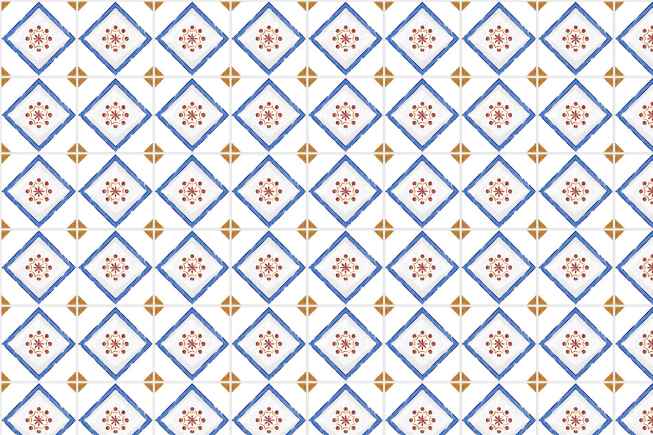 Toilettenrückwand Patchwork