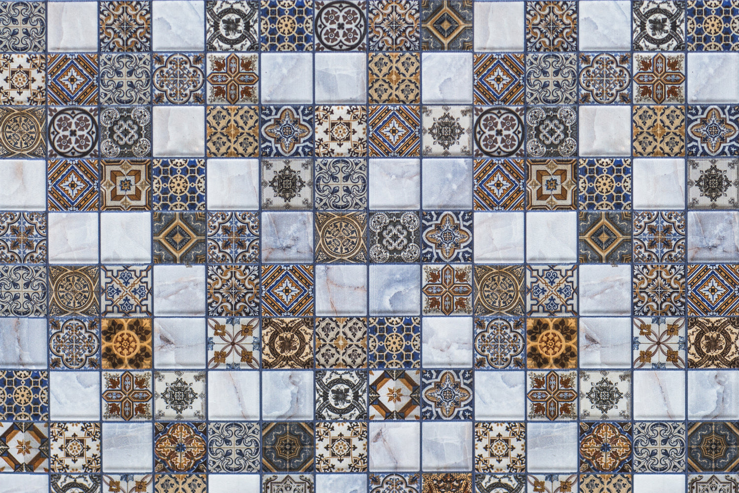 Toilettenrückwand Patchwork