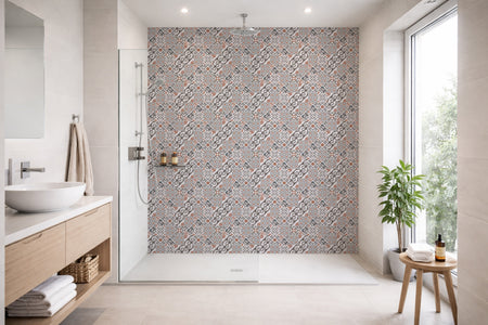 Toilettenrückwand Patchwork