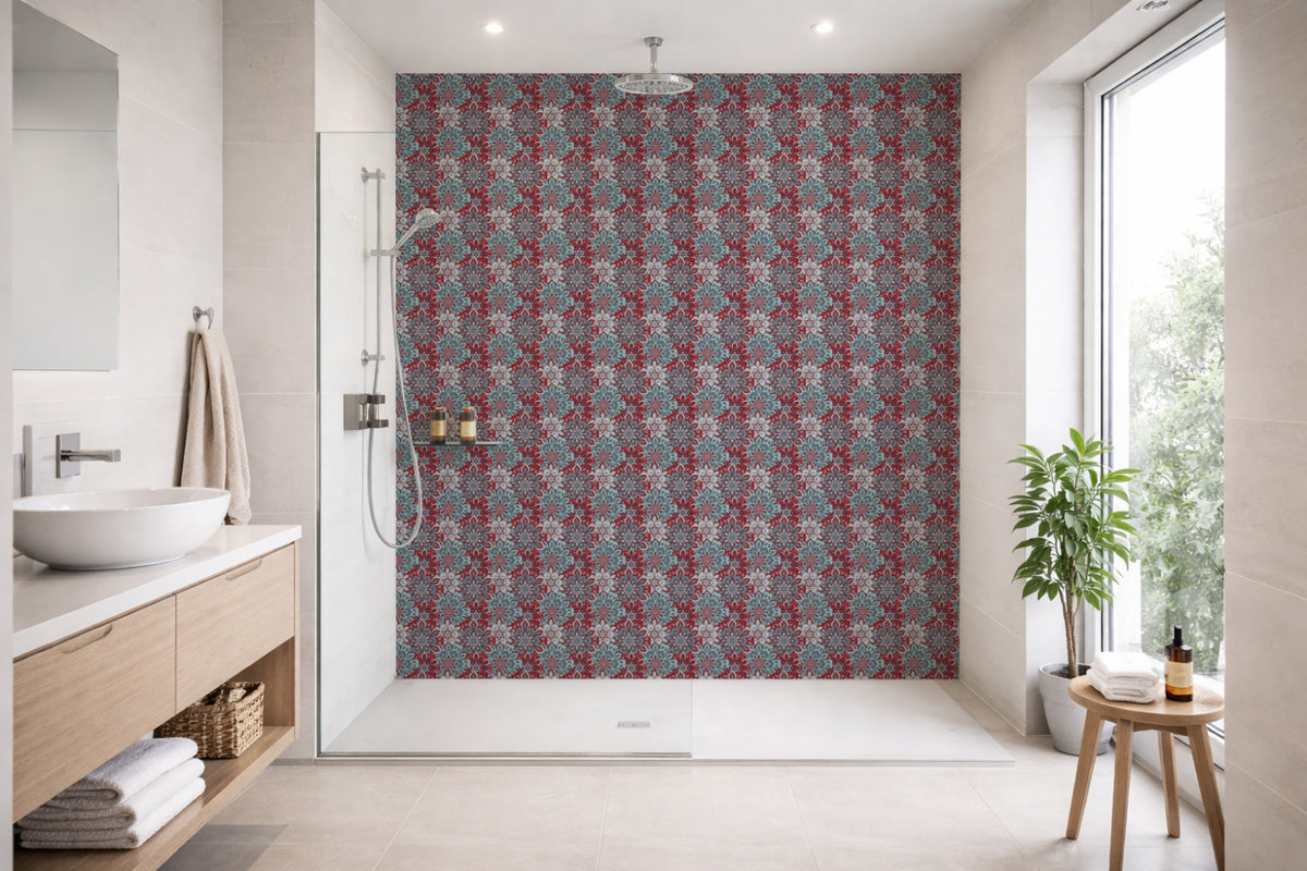 Toilettenrückwand Patchwork