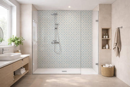 Toilettenrückwand Patchwork