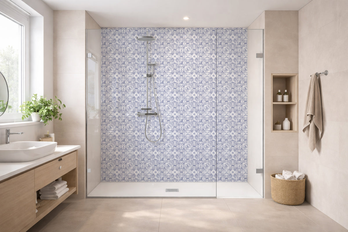 Toilettenrückwand Patchwork