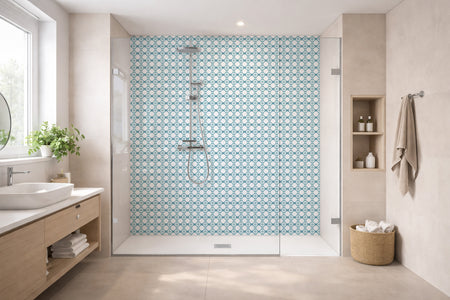 Toilettenrückwand Patchwork